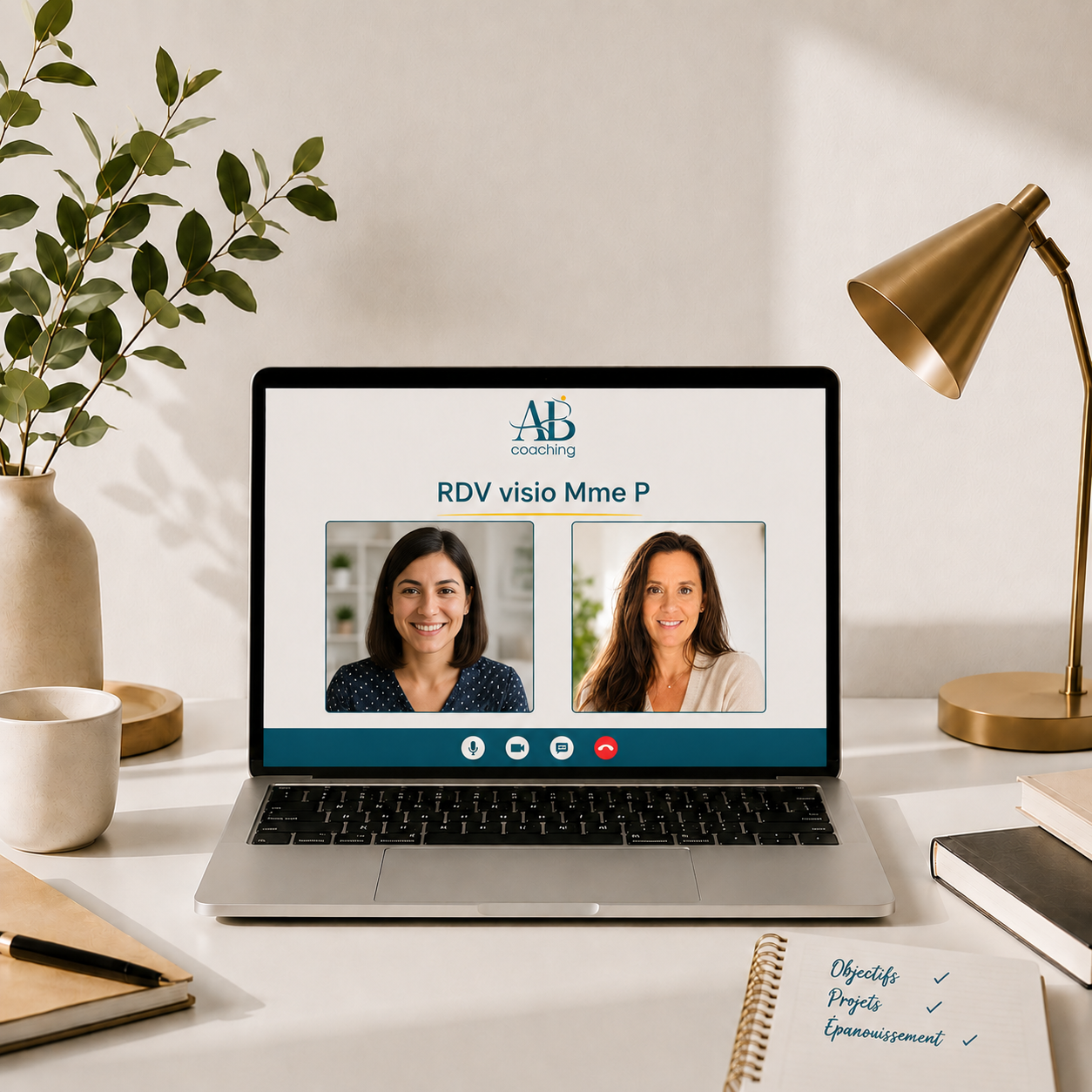 Séance de coaching visio avec Valérie Veyries — accompagnement en ligne depuis chez vous